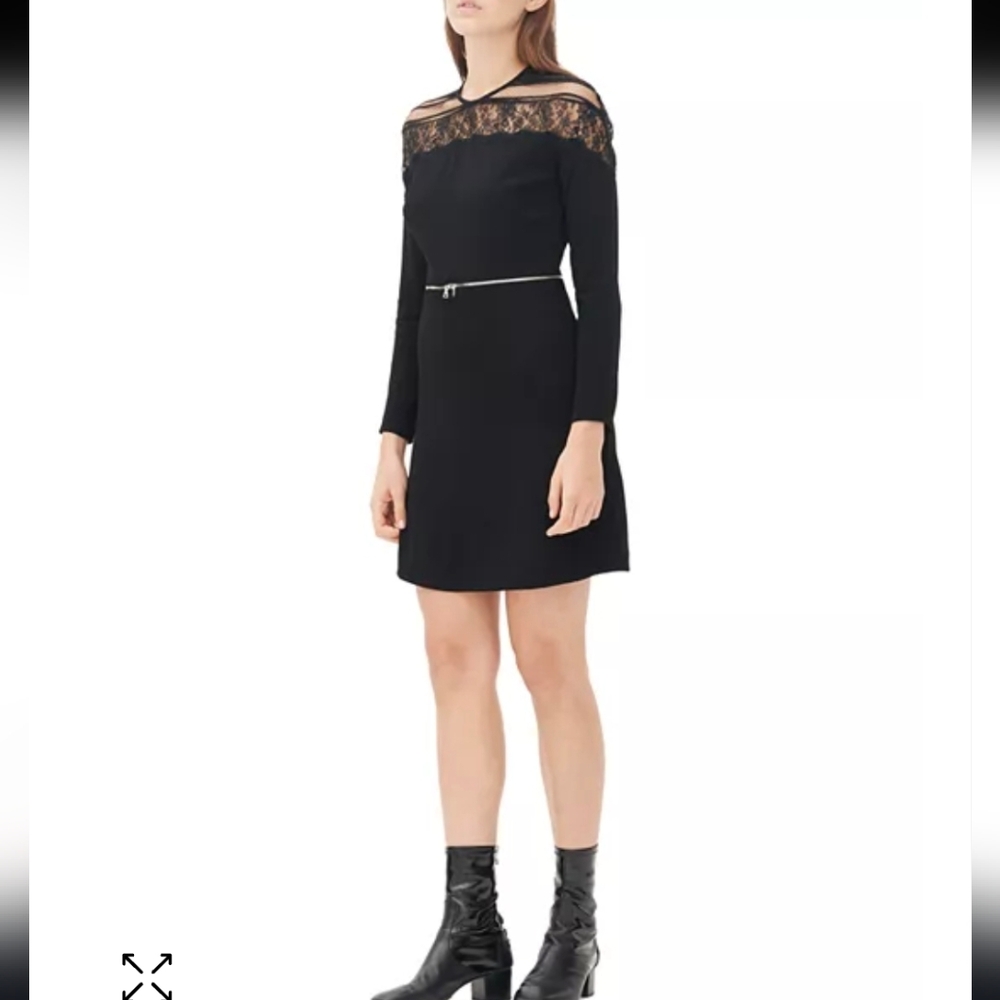 🔥 Sandro | Rosinal Lace Detail Dress